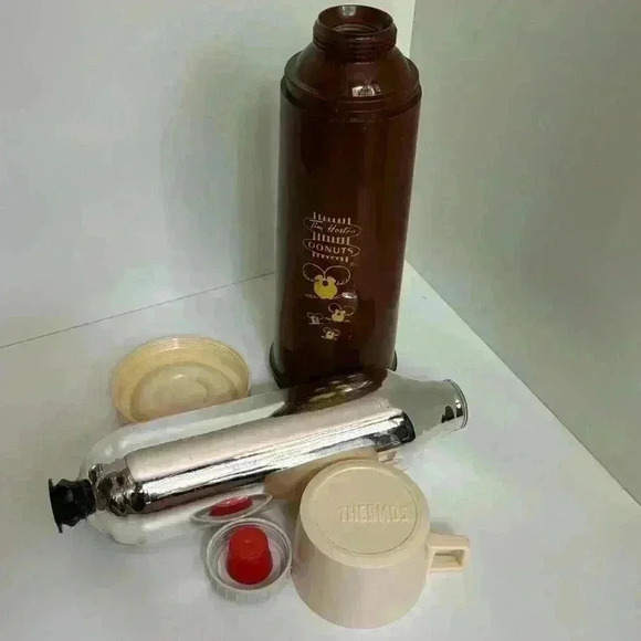 Vintage  Tim Hortons vaccuum glass Thermos - Picture 9 of 9
